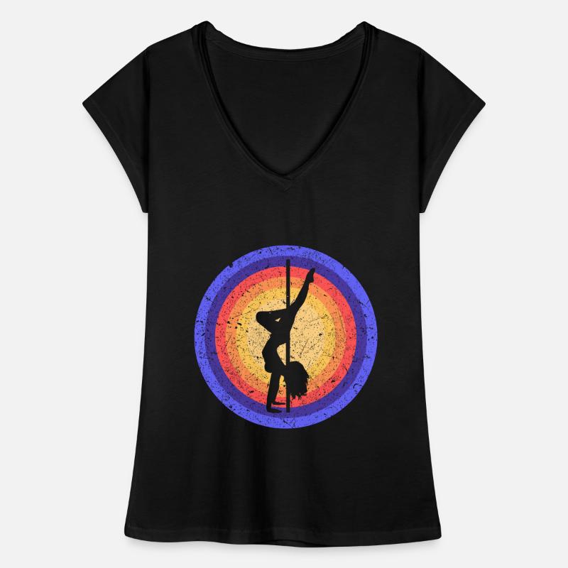Pole Dance Girls Silhouette Pole Dancer Pole T-shirt vintage Femme