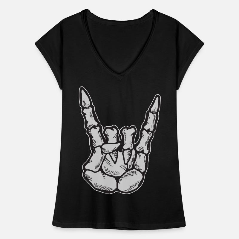 Rock and roll T-shirt vintage Femme