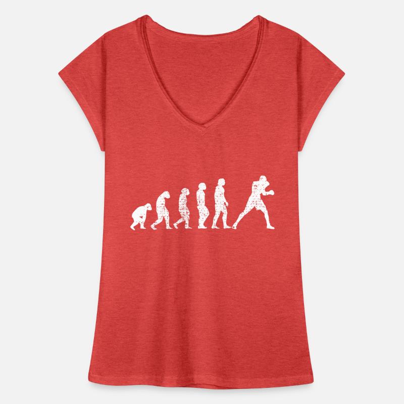 Boxen Evolution Frauen Vintage T-Shirt