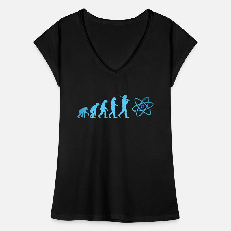 SCIENCE Evolution mit Atom Neutron urknall Frauen Vintage T-Shirt