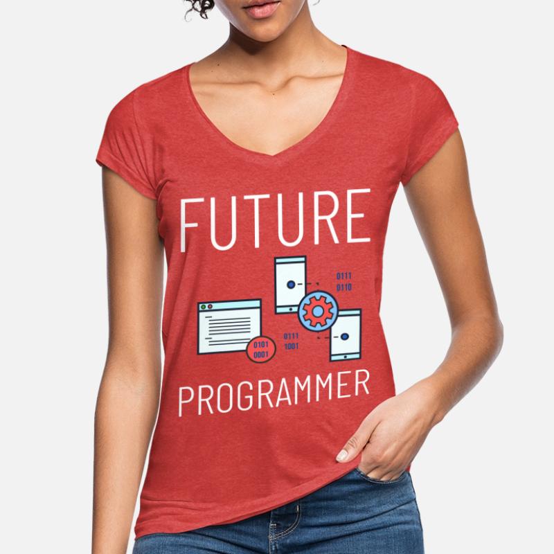 Programmeur Programmation Ordinateur Développeur Pc T-shirt vintage Femme
