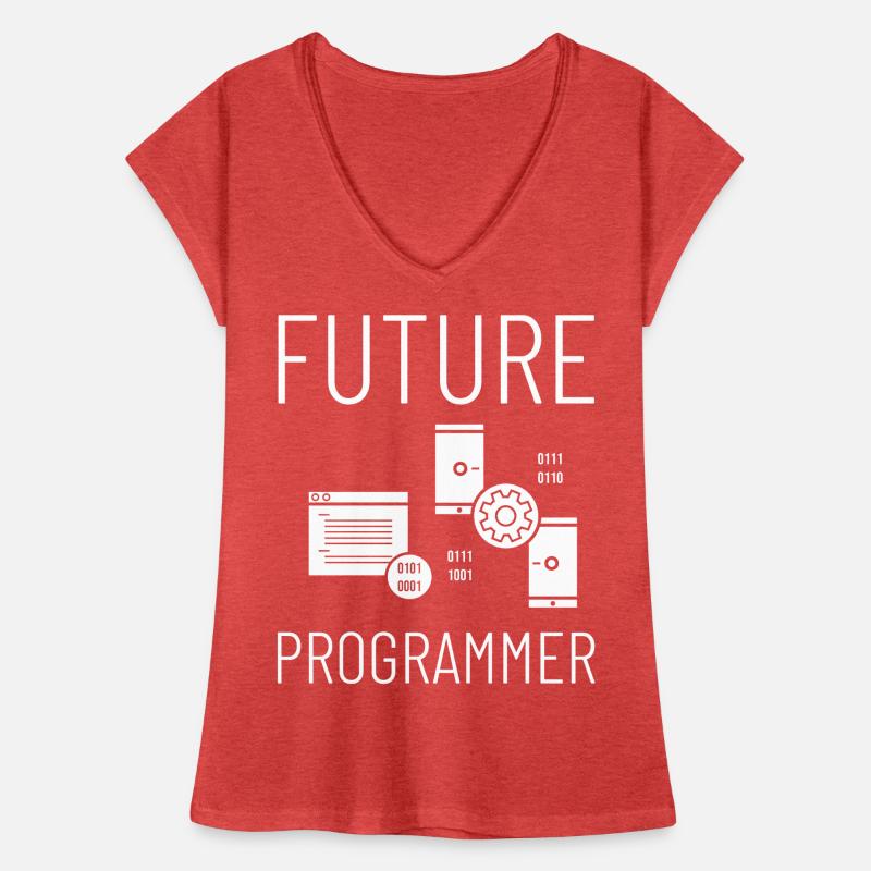 Programmierer Programmieren Computerentwickler Pc Frauen Vintage T-Shirt