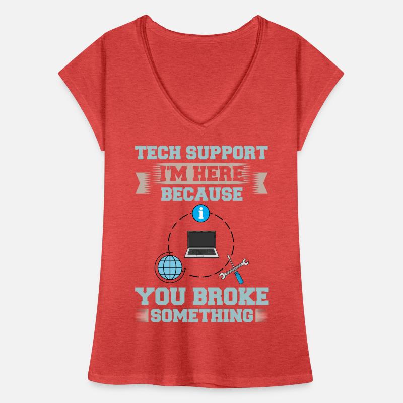 Tech Support IT Technischer Hilfe Helpdesk Frauen Vintage T-Shirt