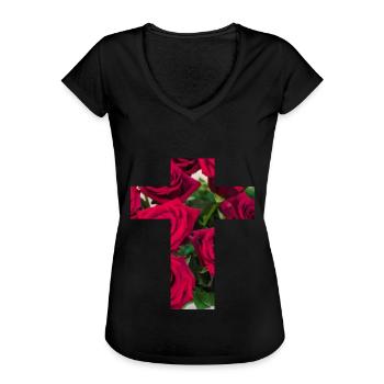 Christianisme - T-shirt vintage Femme - noir - Devant - Danielle (179cm)