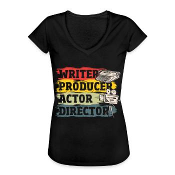 Writer Producer Actor Director Filmmaker - Women's Vintage T-Shirt - black - Front - Danielle (179cm)