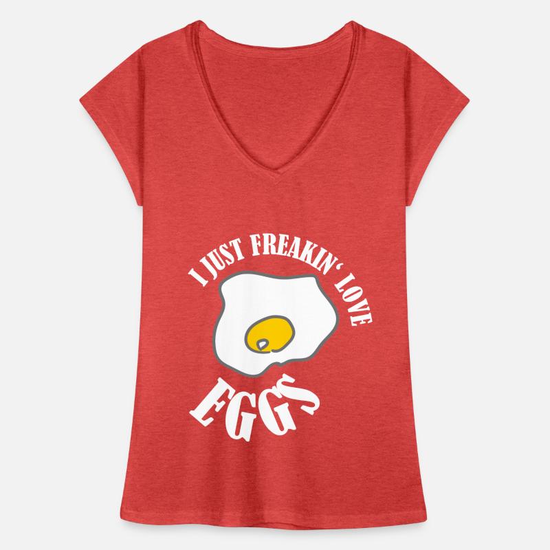 Ei Gelb lustiges Geschenk Eigelb Eier Spiegelei Frauen Vintage T-Shirt