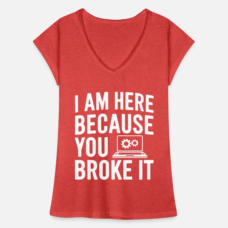 Support Administrateur Nerd Computer Tech T-shirt vintage Femme