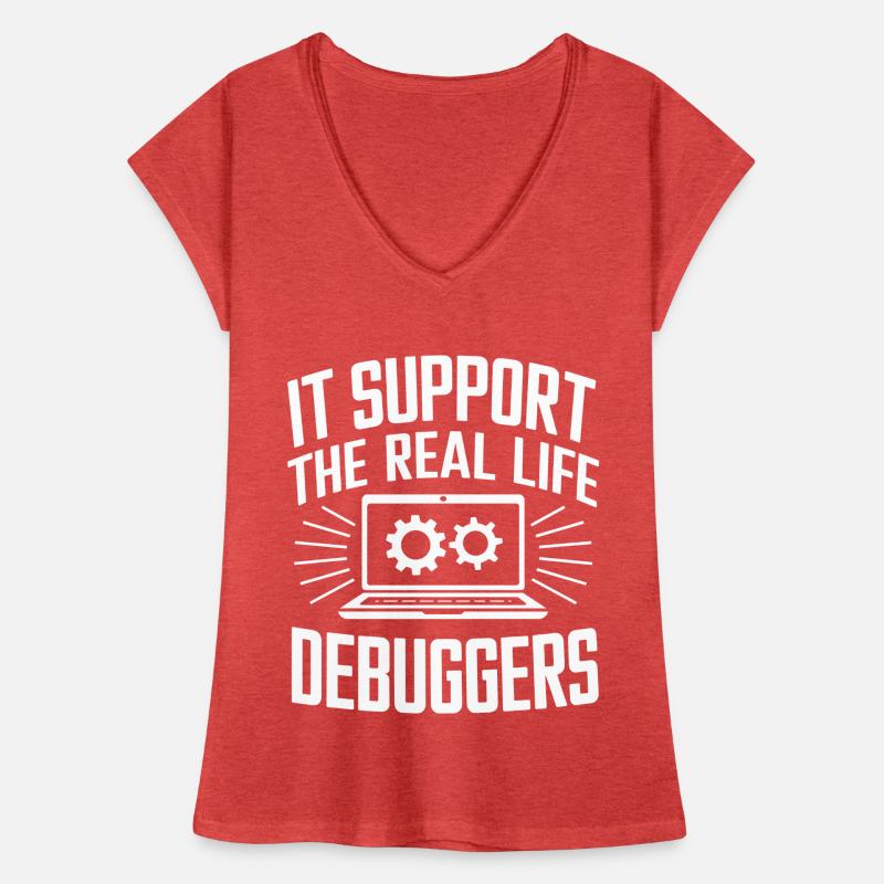 Support Administrateur Nerd Computer Tech T-shirt vintage Femme