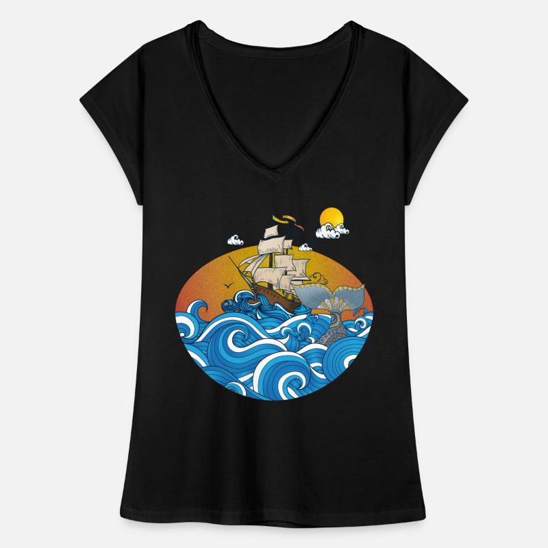 plage T-shirt vintage Femme
