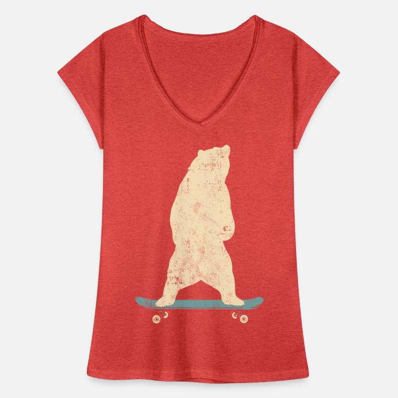 planche à roulette T-shirt vintage Femme