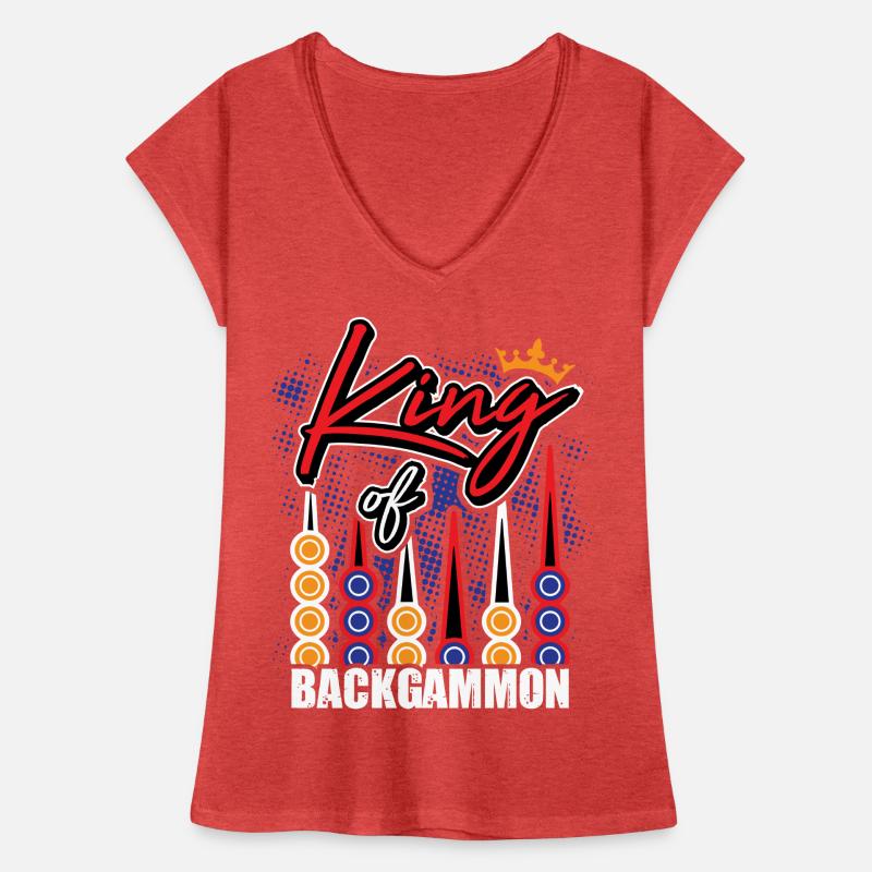 Backgammon Backgammon Spiel Backgammon King Frauen Vintage T-Shirt