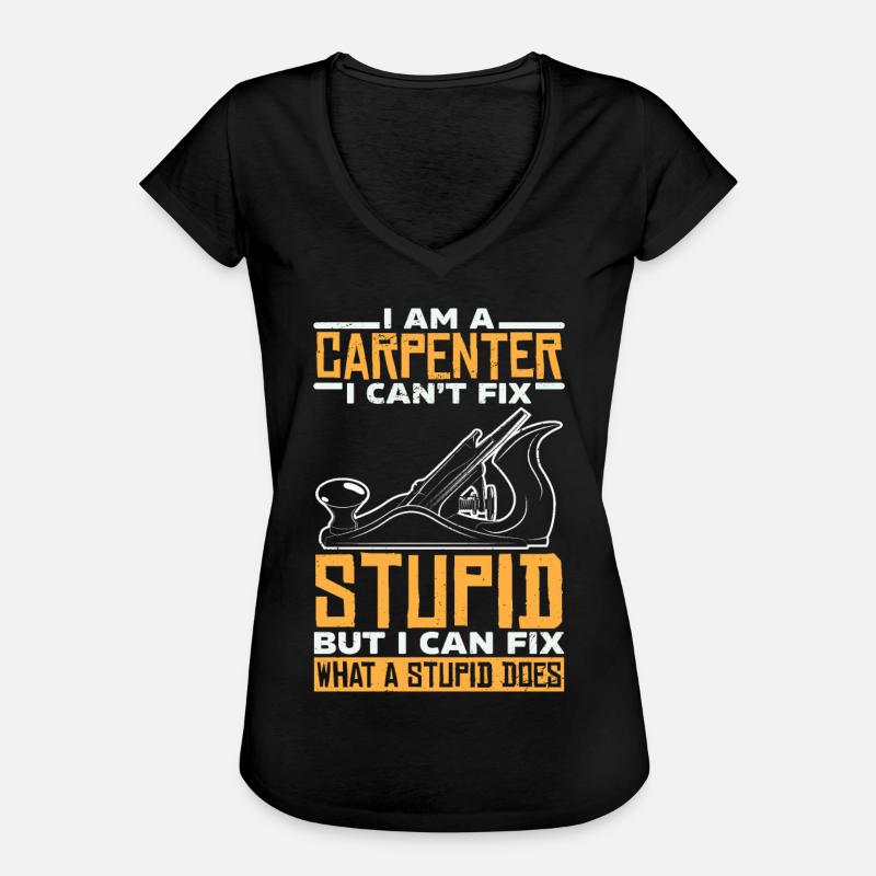 carpenter - Women's Vintage T-Shirt - black