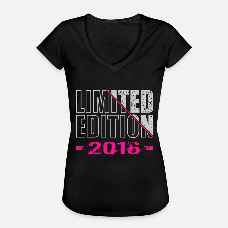 Edición Limitada 2016 - Camiseta vintage mujer - negro