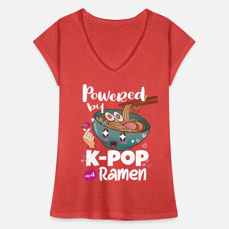 Propulsé par Kpop et Ramen T-shirt vintage Femme