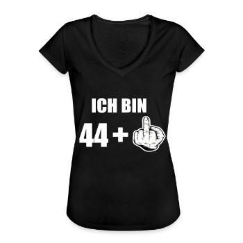 45 Geburtstag - Frauen Vintage T-Shirt - Schwarz - Vorne - Danielle (179cm)