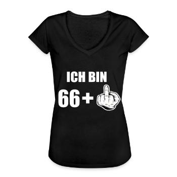 67 Geburtstag - Frauen Vintage T-Shirt - Schwarz - Vorne - Danielle (179cm)