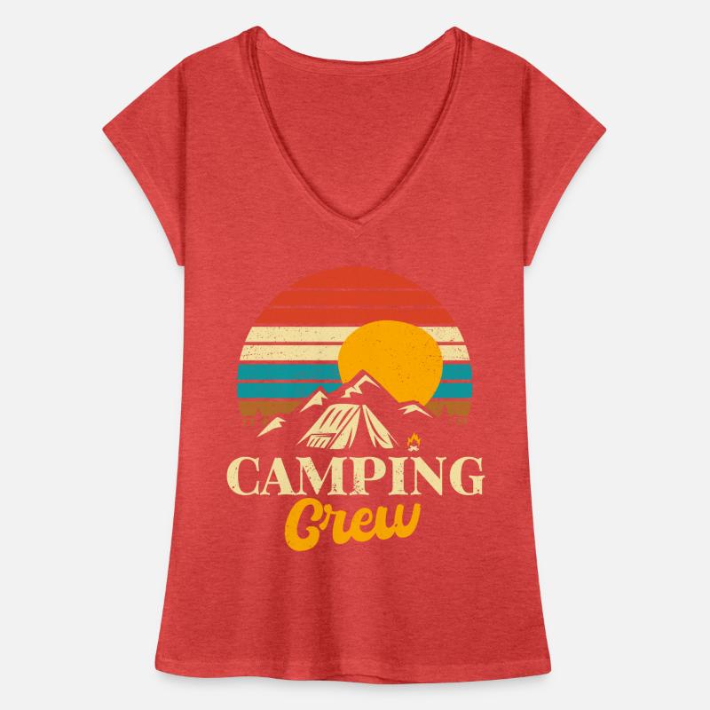 Camping Crew Frauen Vintage T-Shirt