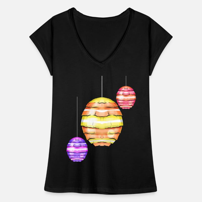 Egg Shaped Lanterns Easter Decoration For Easter Frauen Vintage T-Shirt