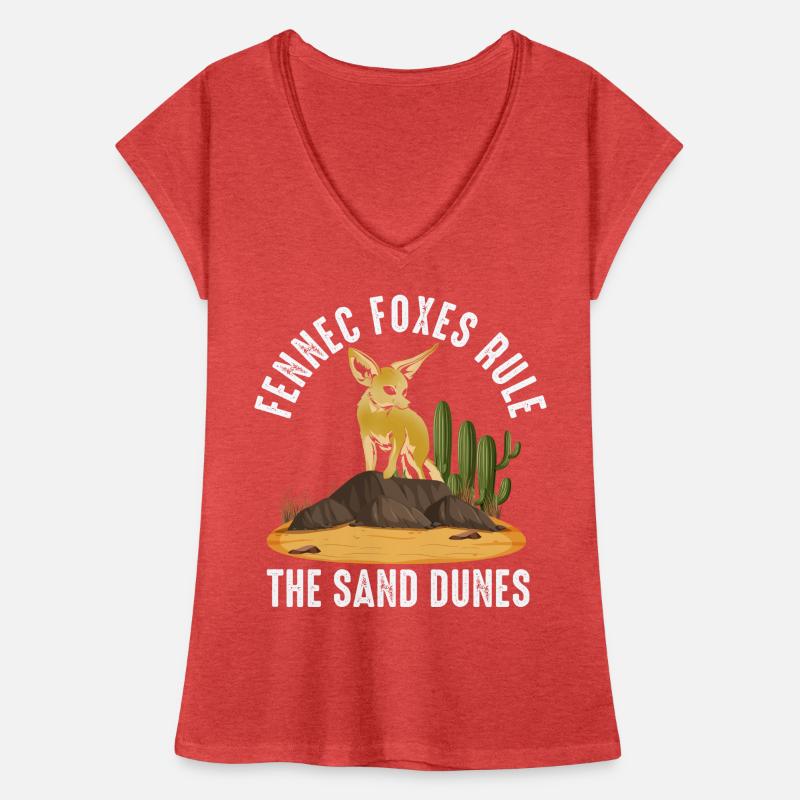 Fennec foxes rule sand dunes Women's Vintage T-Shirt