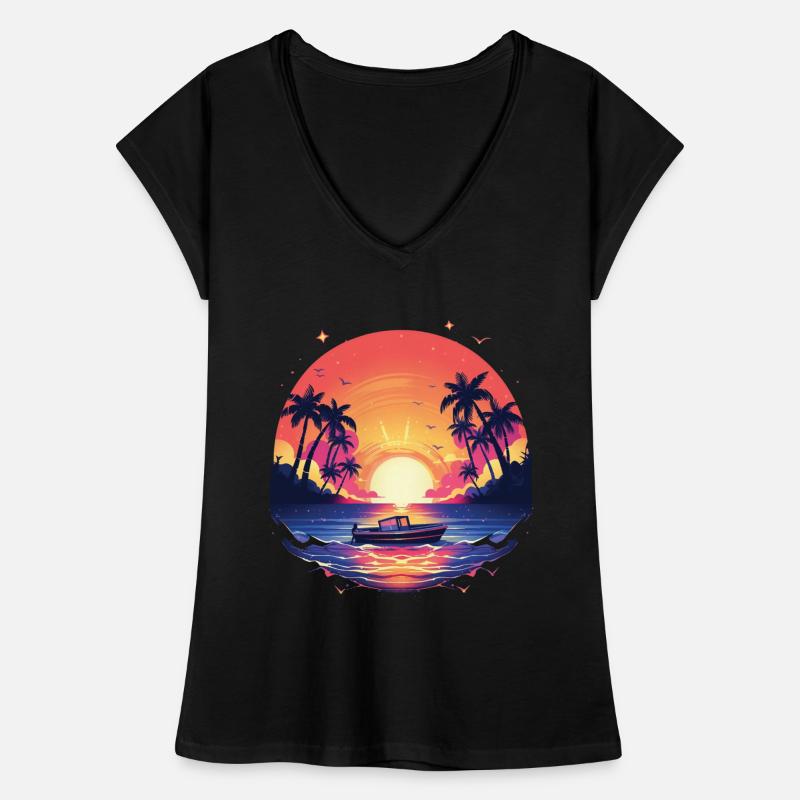 Bateau T-shirt vintage Femme