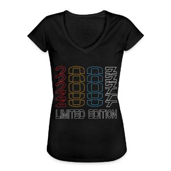 Limited Edition 2007 Geburtstag 2007 Vintage Retro - Frauen Vintage T-Shirt - Schwarz - Vorne