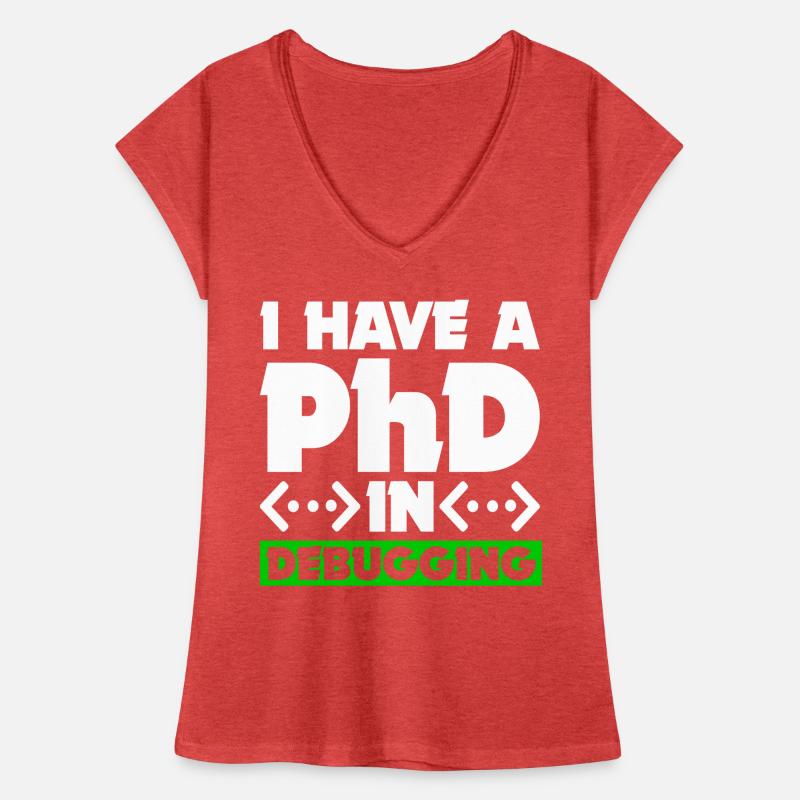 Programmierer Informatiker Computer Nerd Geschenk Frauen Vintage T-Shirt