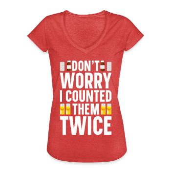 Pharmazeutischer Assistent Pharmazie Techniker - Frauen Vintage T-Shirt - Rot meliert - Vorne - Danielle (179cm)