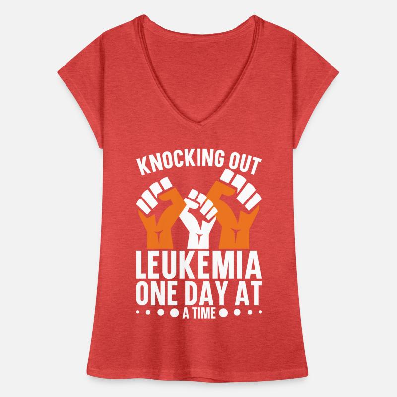 Leukämie Bewusstsein Blutkrebs Bekämpfung Frauen Vintage T-Shirt