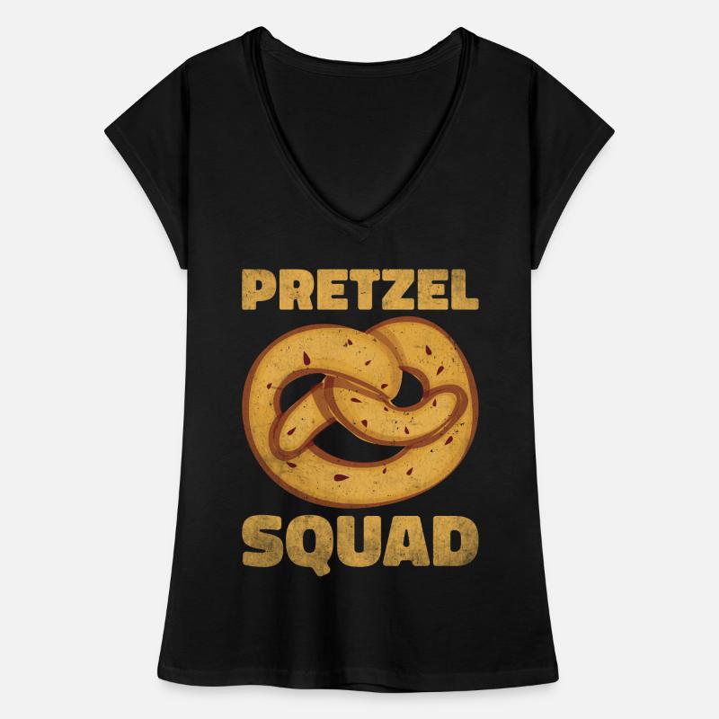 Bretzel Brezeln Bäcker Backwaren Frauen Vintage T-Shirt