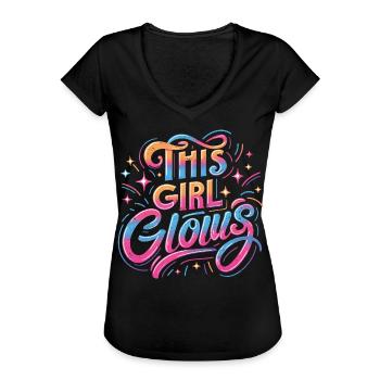 années quatre-vingt-dix - T-shirt vintage Femme - noir - Devant - Danielle (179cm)