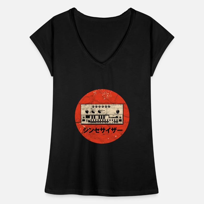 Synthesizer Analog Acid Synth Techno Japanese Women's Vintage T-Shirt