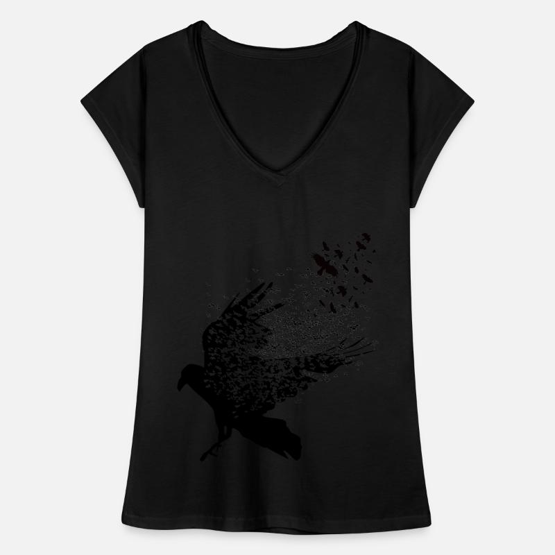 Wikinger - Walhalla Raben Grafik Frauen Vintage T-Shirt