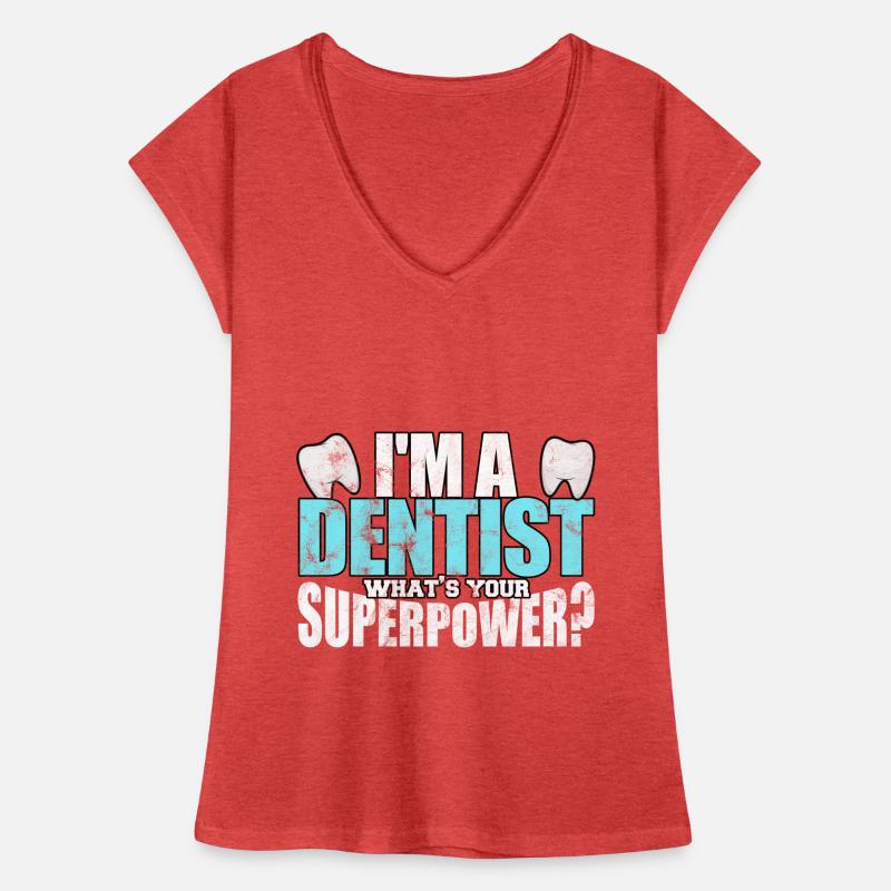 Dentist teeth dentist toothpaste practice doctor Women's Vintage T-Shirt