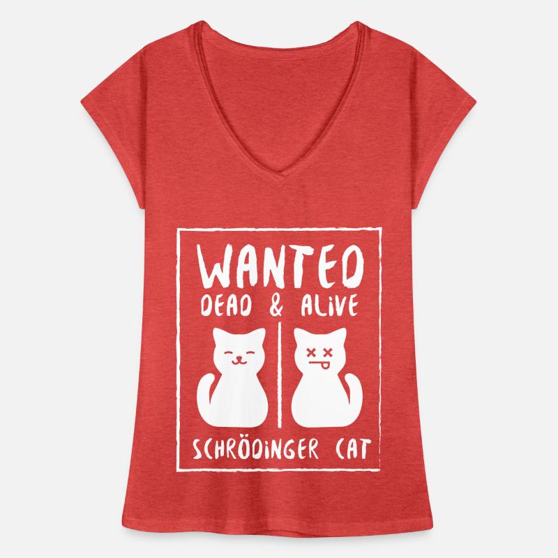 Schrödinger Katze tot oder lebendig Frauen Vintage T-Shirt