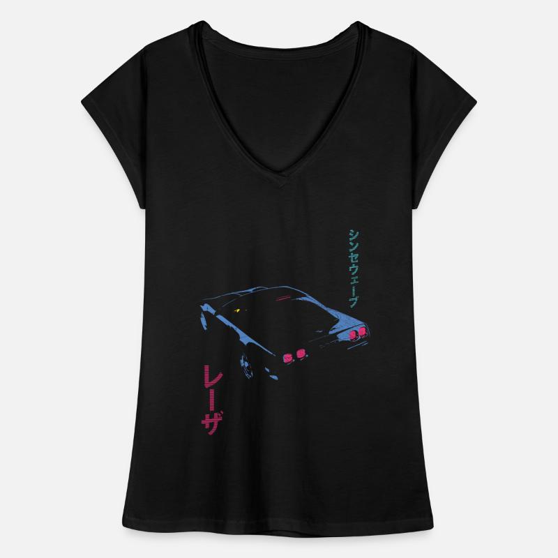 Retro Synthwave Aesthetic - Outrun Synth Nerd 80s Women's Vintage T-Shirt