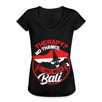 Bali - T-shirt vintage Femme - noir - Devant - Danielle (179cm)