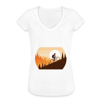Waden Statt Laden Radfahrer - Frauen Vintage T-Shirt - Schwarz - Vorne - Danielle (179cm)