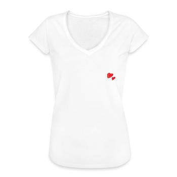 Traumpaar seit 25 Jahren Silberhochzeit Geschenk - Frauen Vintage T-Shirt - Schwarz - Vorne - Danielle (179cm)