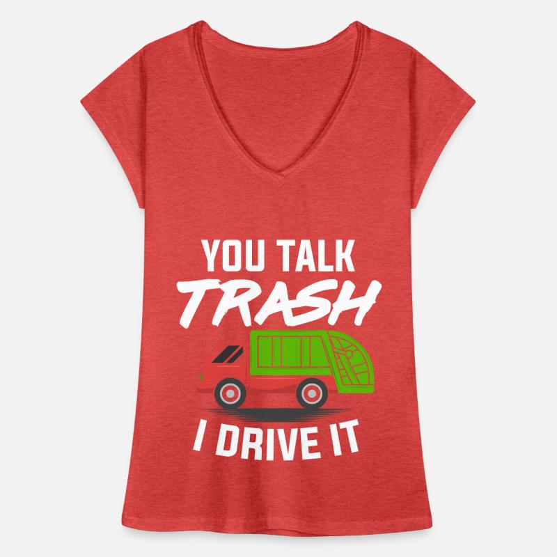 Müllmann Geschenk Müll Müllabfuhr Abfall Beruf Frauen Vintage T-Shirt