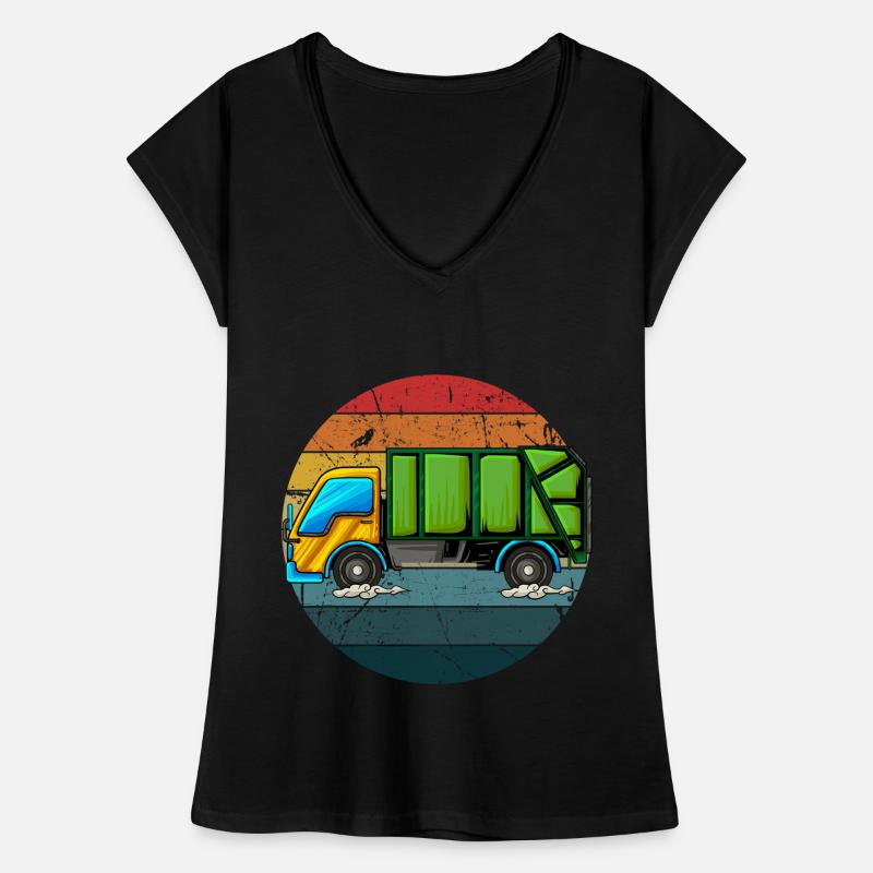 Müllmann Geschenk Müll Müllabfuhr Abfall Beruf Frauen Vintage T-Shirt