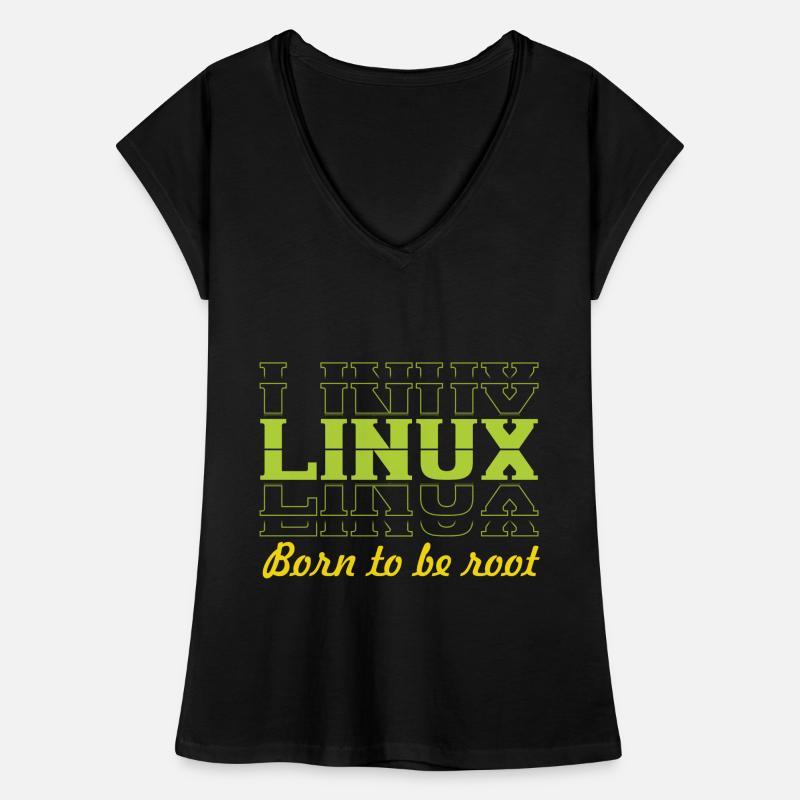 Linux Retro Vintage Born to be Root for Nerds Women's Vintage T-Shirt