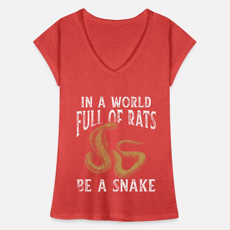 Schlange Geschenk Tier Reptil Cobra Python Boa Frauen Vintage T-Shirt