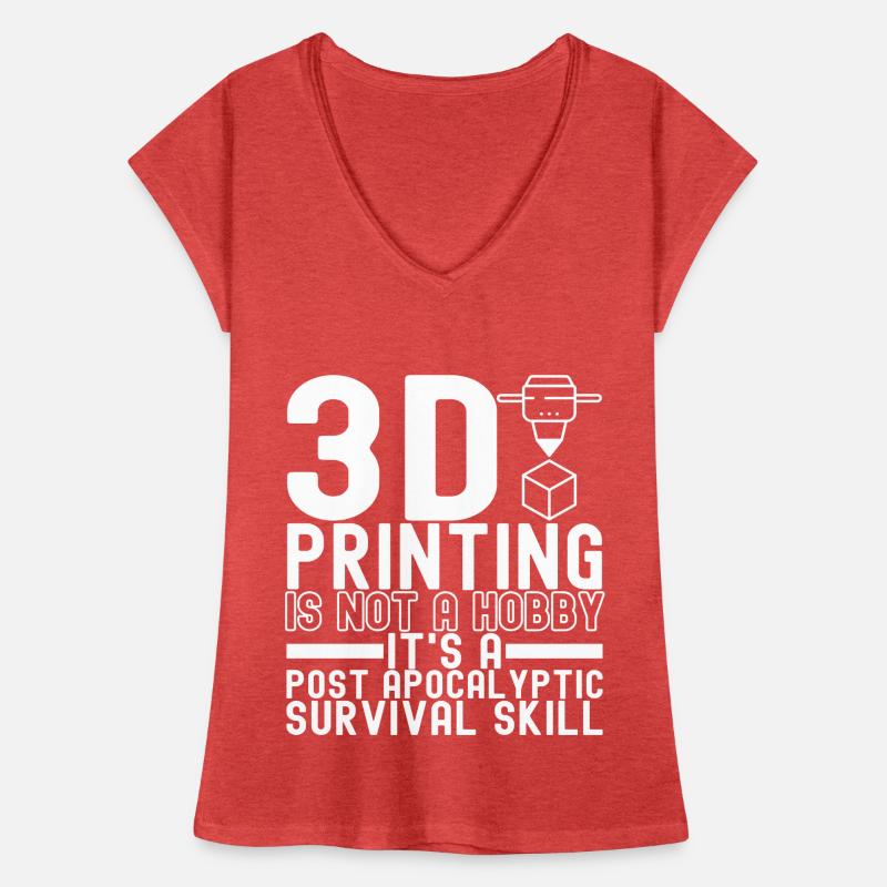 Impression 3D T-shirt vintage Femme