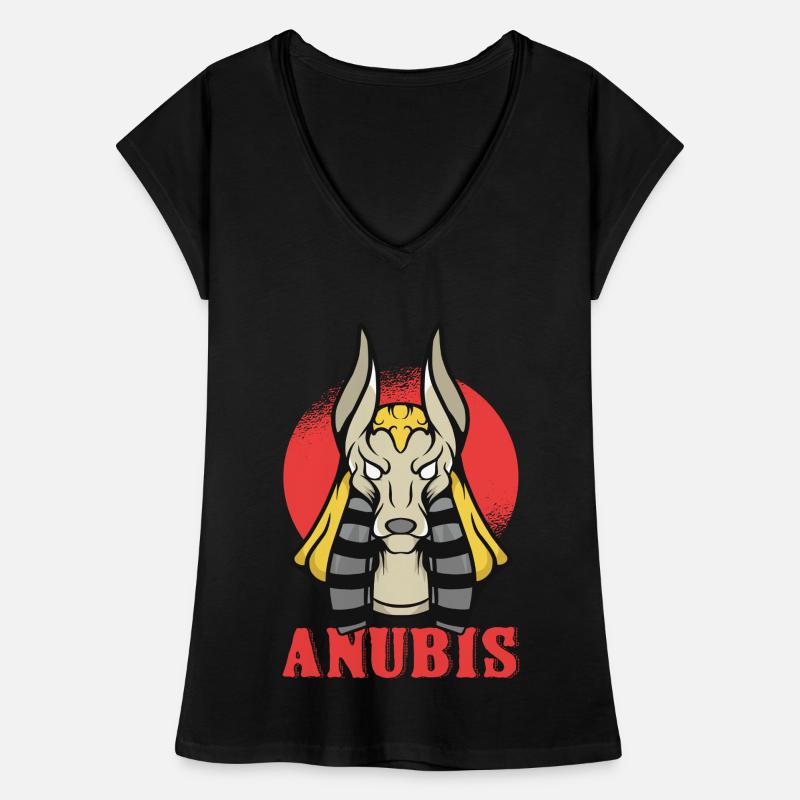 Anubis Mignon Egyptologue Pyramides Egypte Sou T-shirt vintage Femme