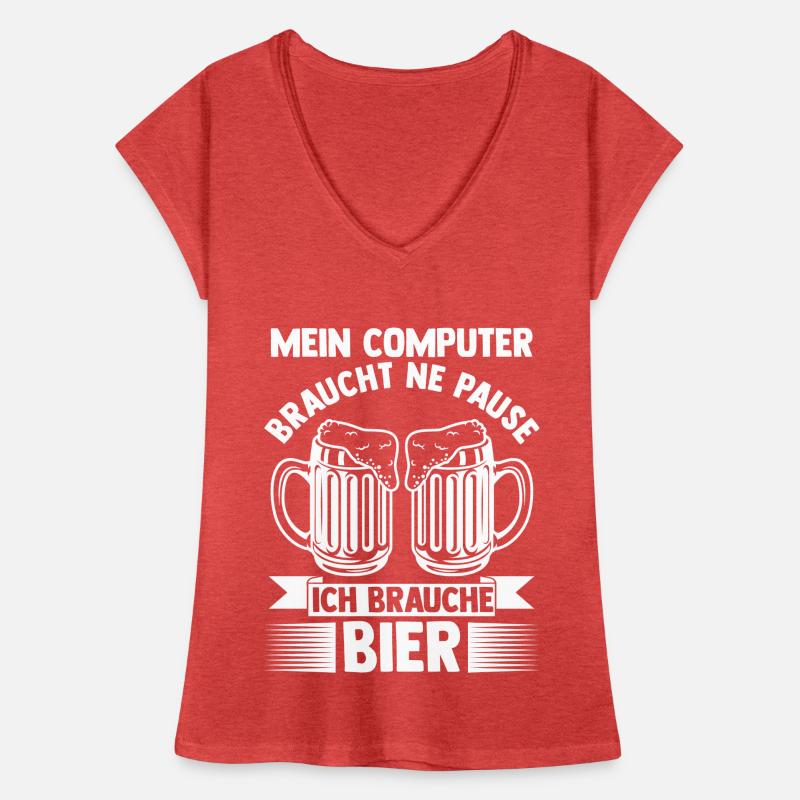 Programmierer Bier Informatiker Informatik Frauen Vintage T-Shirt