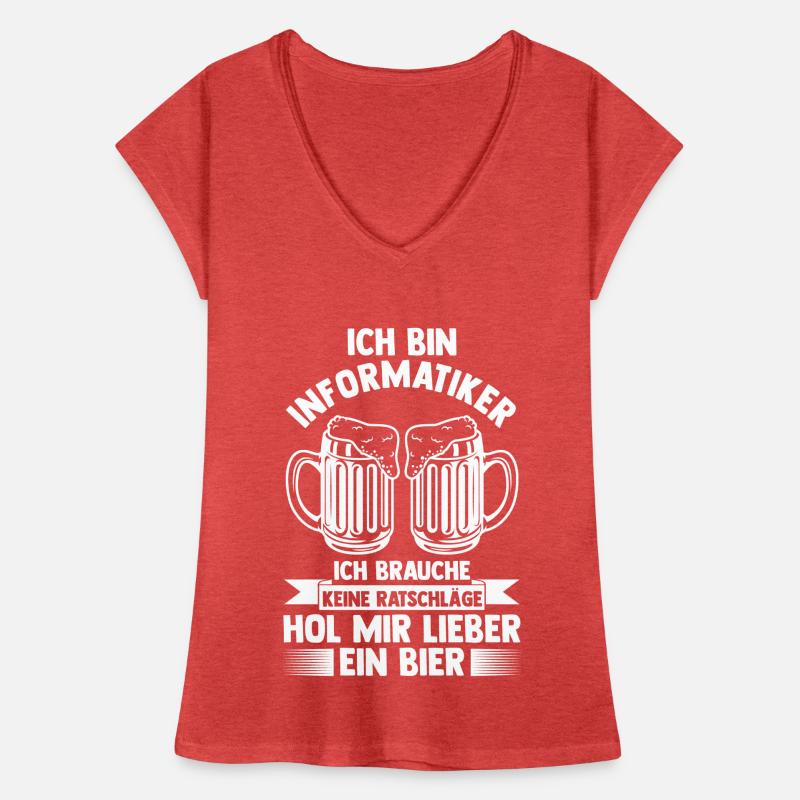 Bier Informatik Programmierer Informatiker Frauen Vintage T-Shirt