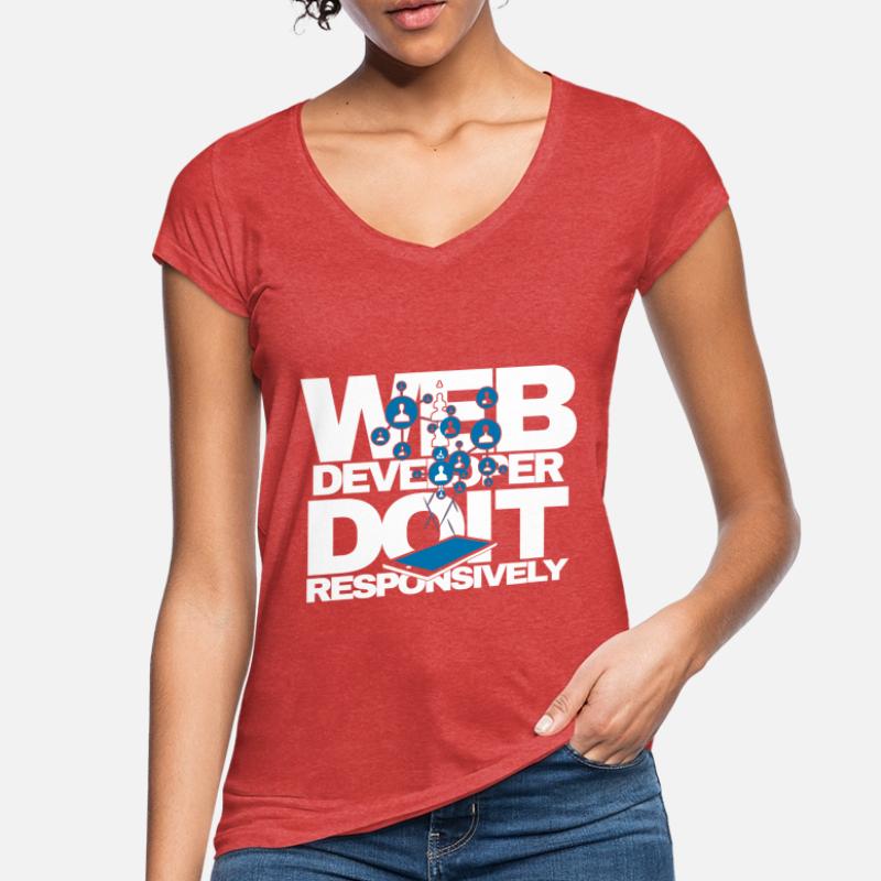 Web Developer Do It Responsively Website Program Women's Vintage T-Shirt