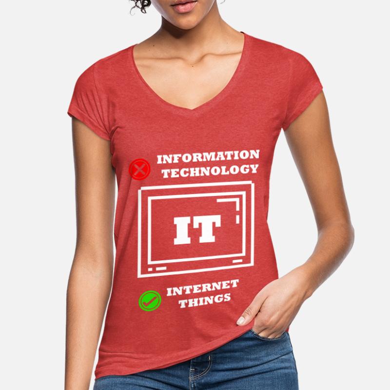 Internet-dinge Computerprogrammierer Tech Savy It Frauen Vintage T-Shirt