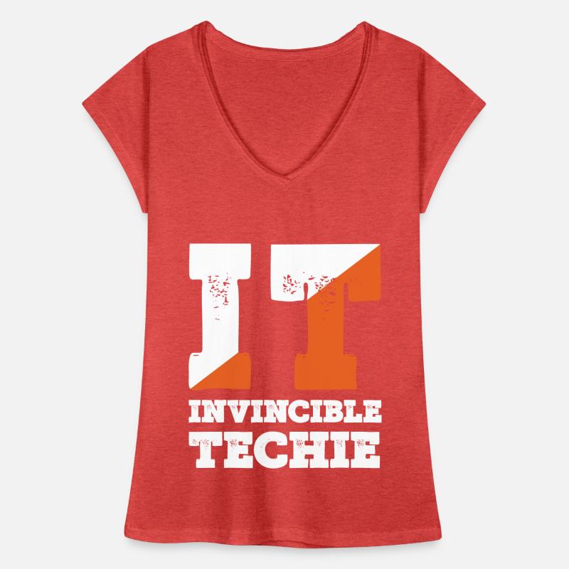 Invincible Techie Computer Programmer Tech Women's Vintage T-Shirt