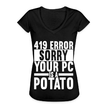 Programmierer Informatiker - Frauen Vintage T-Shirt - Schwarz - Vorne